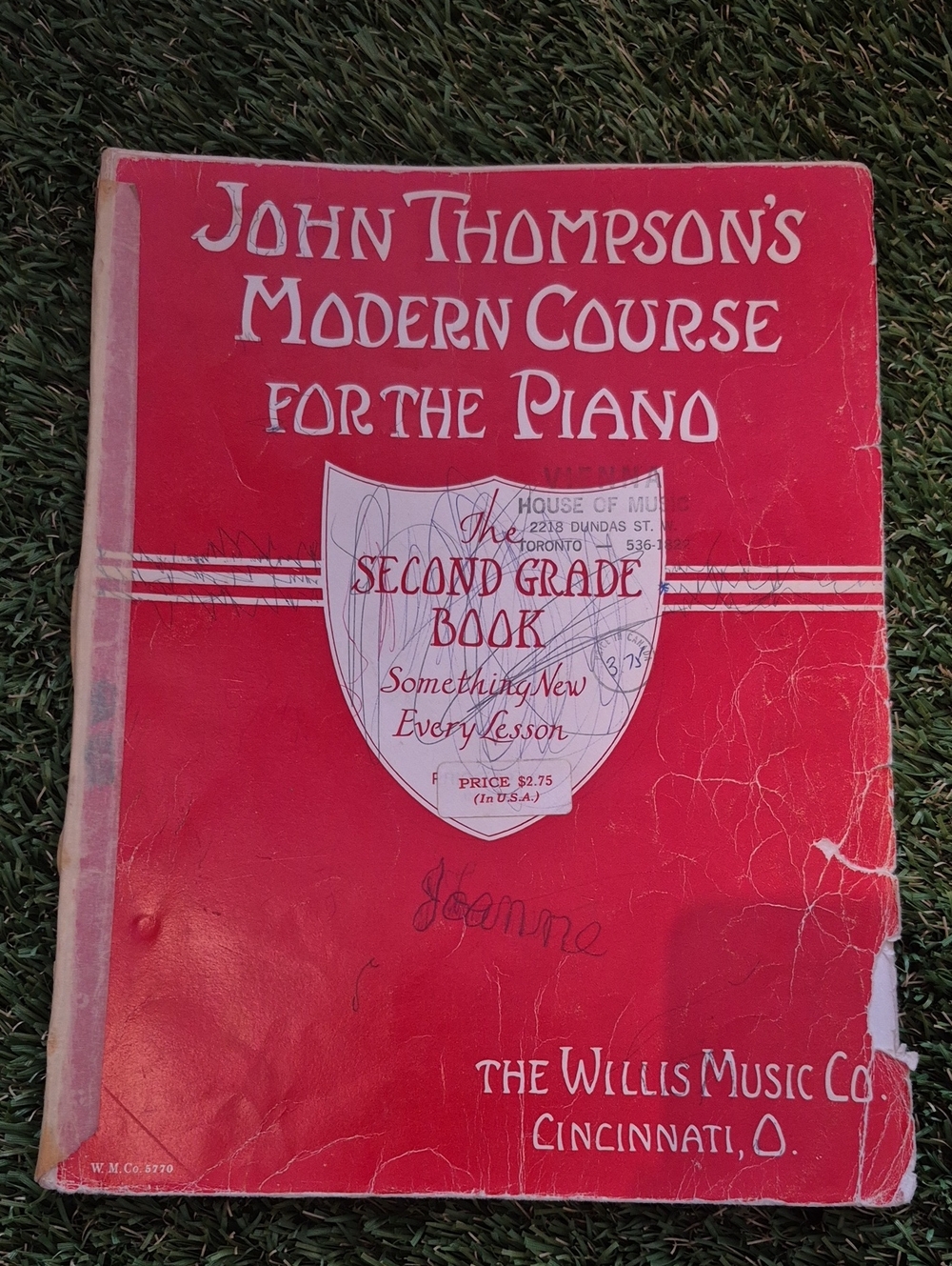 John Thompsons Second Grade Paino Book Vintage Somwthing New Ecwry Lesson